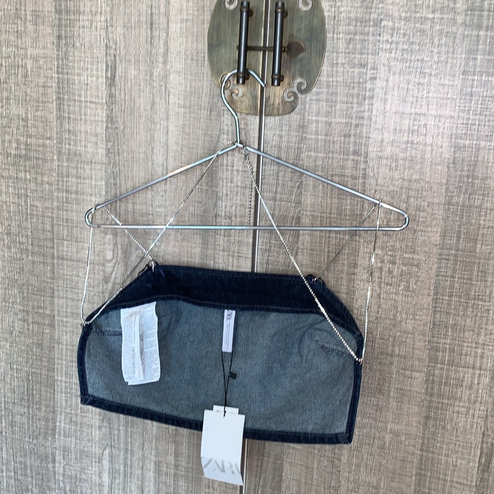 Zara Rhinestones Strap Crop Top - Picture 4 of 16